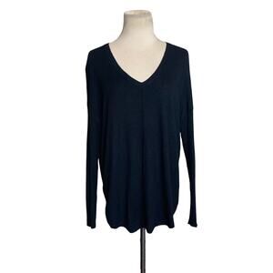 Trouve black long sleeves v neck sweater size XS